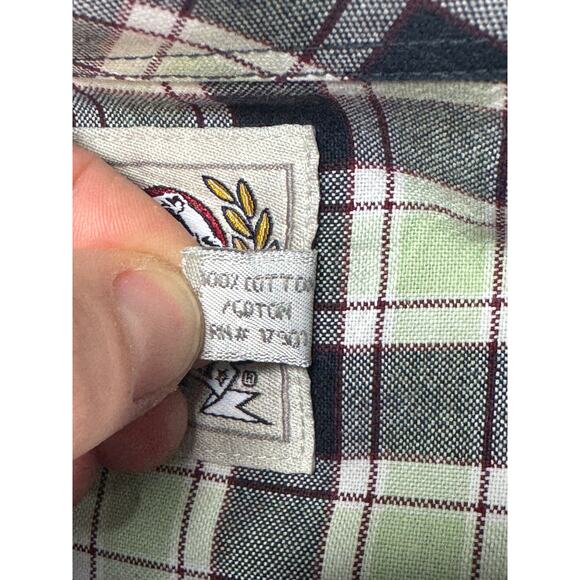 Cinch Men's Long Sleeve Multicolor Plaid Button Up Shirt - Size L - Picture 5 of 5